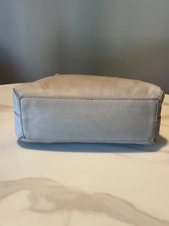 Steve Madden Taupe Faux Leather Satchel Crossbody Bag - Picture 7 of 14